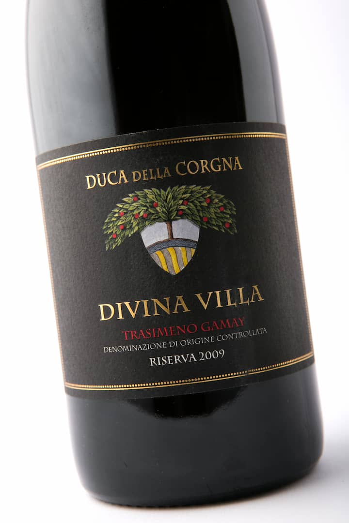Divina Villa Etichetta Nera, Duca della Corgna - Trasimeno Gamay DOC Riserva