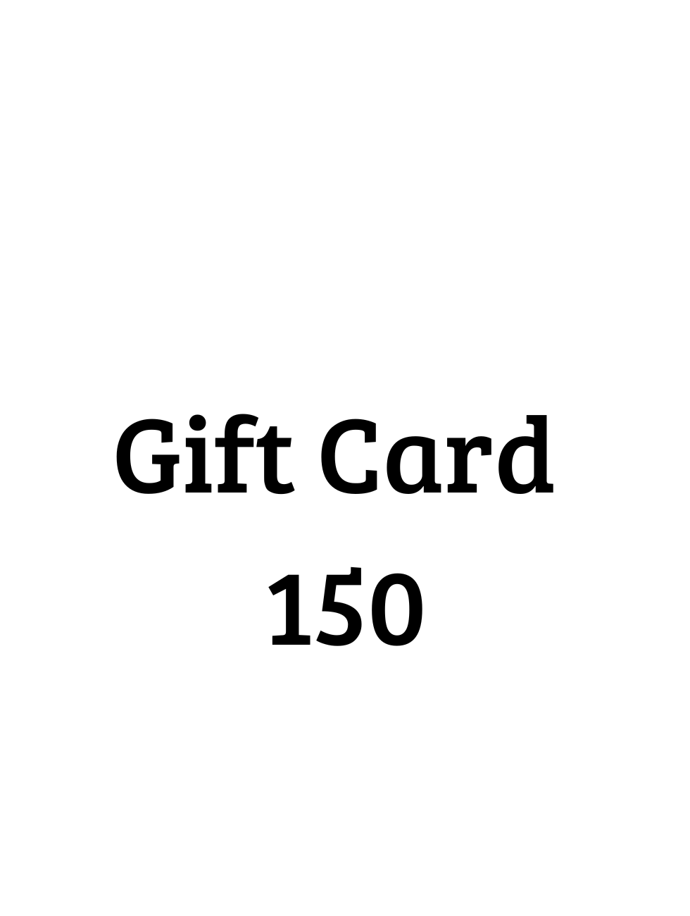 Gift Card 150