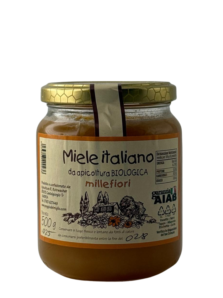 Miele Millefiori Apicoltura Reinhard Rohrwacher 500 grammi